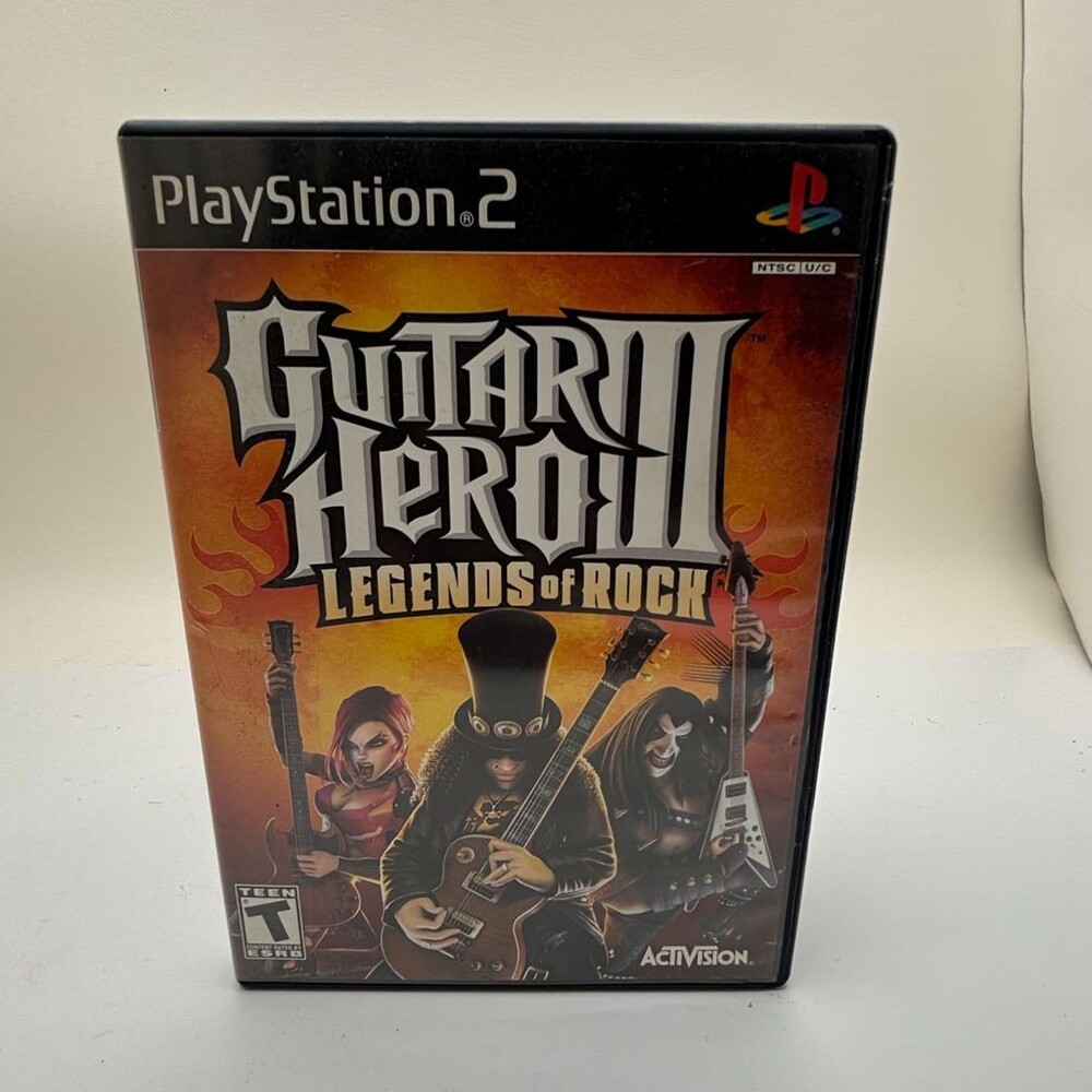 Guitar Hero III 3: Legends of Rock PS2 (Sony PlayStation 2, 2007) No Manual